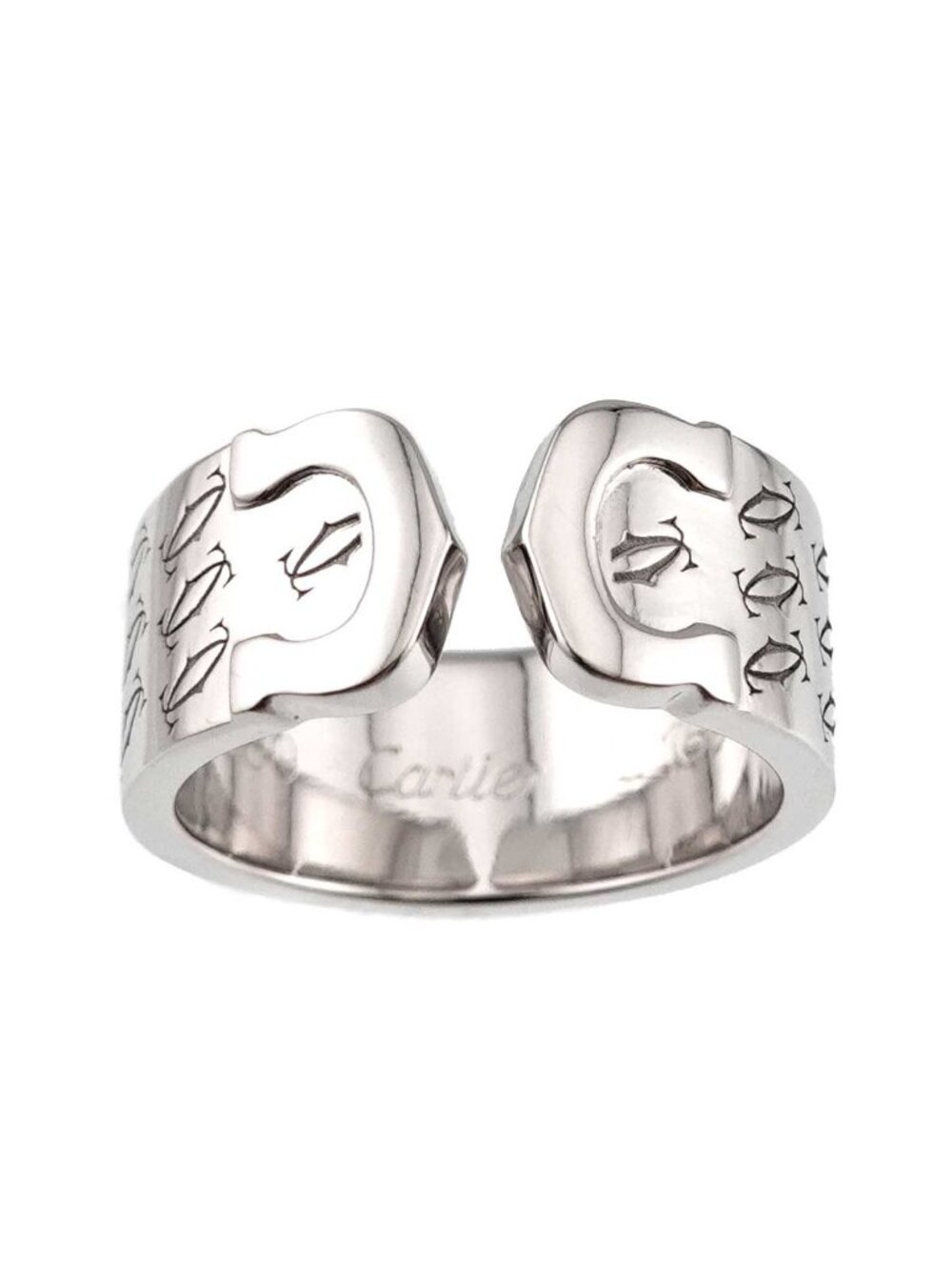 Cartier C2 49 Ring 18k WG White Gold 750 2C Christmas Limited 2C - Picture 2 of 10